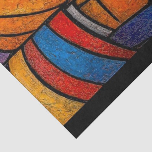 Modern Stained Glass Three Wise Men Tissuepapier (Detail)