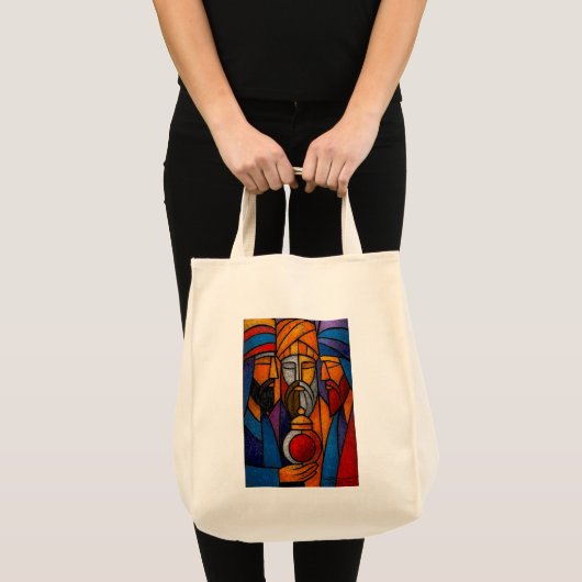 Modern Stained Glass Three Wise Men Tote Bag (Voorkant (product))