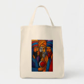 Modern Stained Glass Three Wise Men Tote Bag (Voorkant)