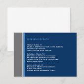 Modern Star Bar Mitzvah-insteekkaart Informatiekaartje (Voorkant / Achterkant)