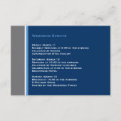 Modern Star Bar Mitzvah-insteekkaart Informatiekaartje (Voorkant)