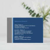 Modern Star Bar Mitzvah-insteekkaart Informatiekaartje (Staand voorkant)