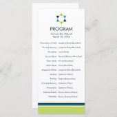 Modern Star Bar Mitzvah-programma Programmakaart (Voorkant / Achterkant)