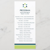 Modern Star Bar Mitzvah-programma Programmakaart (Voorkant)