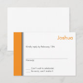 Modern Star Bar Mitzvah-reactiekaart RSVP Kaartje (Voorkant / Achterkant)