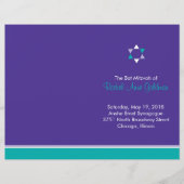 Modern Star Bat Mitzvah Program Flyer (Voorkant)