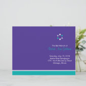 Modern Star Bat Mitzvah Program Flyer (Staand voorkant)