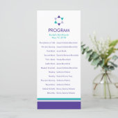 Modern Star Bat Mitzvah-programma Programmakaart (Staand voorkant)