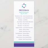 Modern Star Bat Mitzvah-programma Programmakaart (Voorkant)