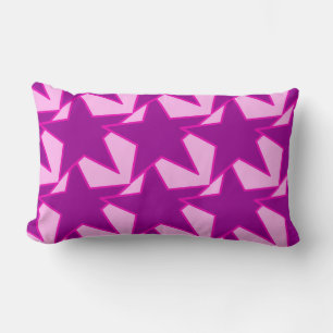 Modern Star Geometric - amethyst paars en roze Kussen