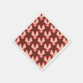 Modern Star Geometric - chocolade en perziken Servetten (Hoek)
