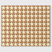 Modern Star Geometric - crème en kamelan Cadeaupapier (Vlak)