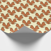 Modern Star Geometric - crème en kamelan Cadeaupapier (Hoek)