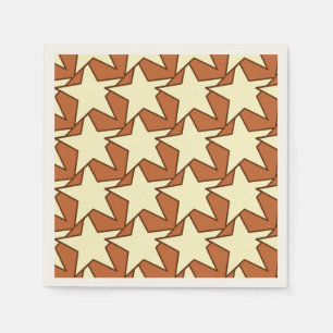 Modern Star Geometric - crème en kamelan Servet