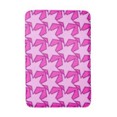 Modern Star Geometric - Fuchsia and ice roze Badmat (Voorkant Verticaal)
