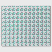 Modern Star Geometric - grijs en turquoise Cadeaupapier (Vlak)