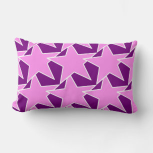 Modern Star Geometric - paars en lavender Kussen