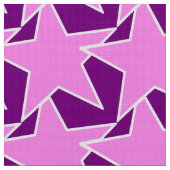 Modern Star Geometric - paars en violet Stof (Close Up)