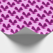 Modern Star Geometric - roze en amethyst paars Cadeaupapier (Hoek)