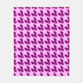 Modern Star Geometric - roze en amethyst paars Fleece Deken (Voorkant)