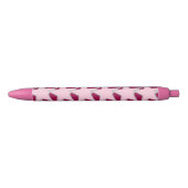 Modern Star Geometric - roze en Bourgogne Zwarte Inkt Pen (Voorkant)