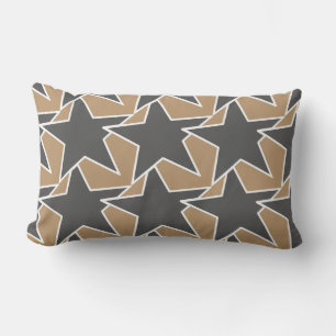 Modern Star Geometric - taupe en grijs / grijs Kussen