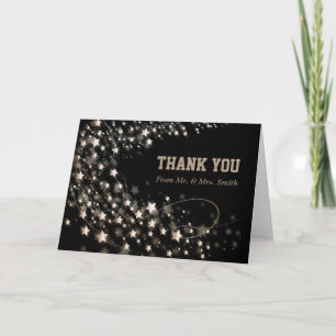 Modern Star Glitter Confetti Sparkles Bedankt