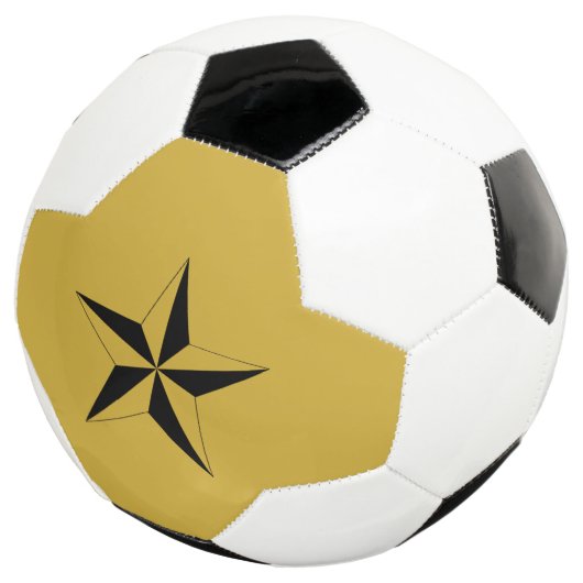 Modern Star Mark Soccer Ball with Unique Design Voetbal (Drie kwart)