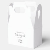 Modern Star of David Simple Bat Mitzvah  Bedankdoosjes (Geopend)