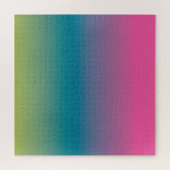 Modern Star Sky gradiënt regenboogkleurig roze Legpuzzel (Horizontaal)