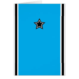 Modern Star & Stripes Wenskaart - Blauw