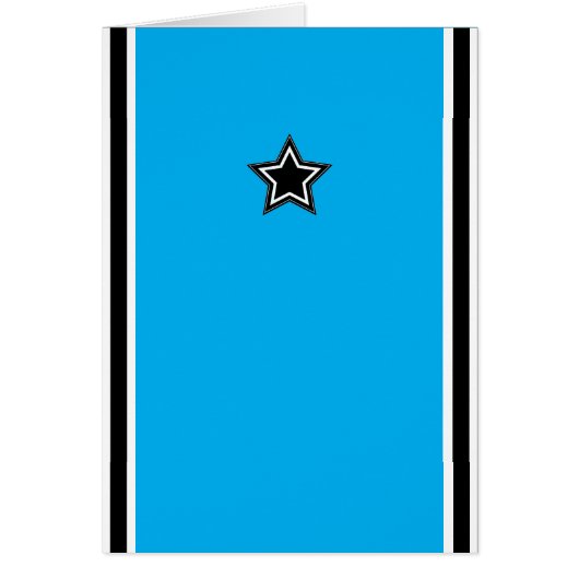 Modern Star & Stripes Wenskaart - Blauw (Voorkant)