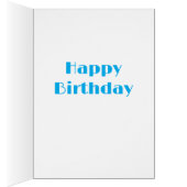 Modern Star & Stripes Wenskaart - Blauw (Binnen (Rechts))