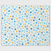 Modern Star van David Hanukkah Wrapping Paper Cadeaupapier (Vlak)