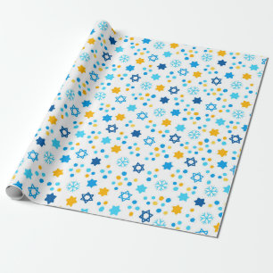 Modern Star van David Hanukkah Wrapping Paper Cadeaupapier