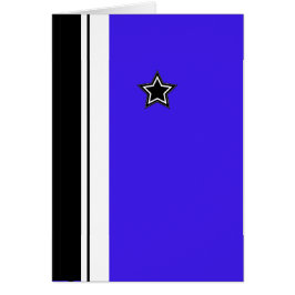Modern Star Wenskaart Electric Blauw Wit