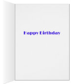 Modern Star Wenskaart Electric Blauw Wit (Binnen (Rechts))