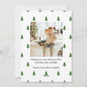 Modern Starburst Photo Christmas Holiday Card Feestdagenkaart (Achterkant)