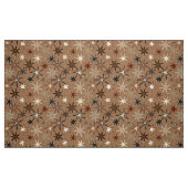 Modern Starburst Print, Coffee Brown en Beige Stof (Fat Quarter)