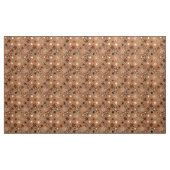 Modern Starburst Print, Coffee Brown en Beige Stof (Yard (91,4 cm))