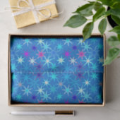 Modern Starburst Print, Deep Cerulean Blue Tissuepapier (Geschenk)