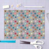 Modern Starburst Print, Jewel kleuren op grijs Tissuepapier (Craft)