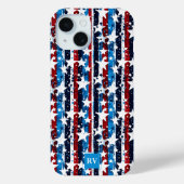 Modern Stars and Stripes Monogram Nederland Case-Mate iPhone Case (Achterkant)