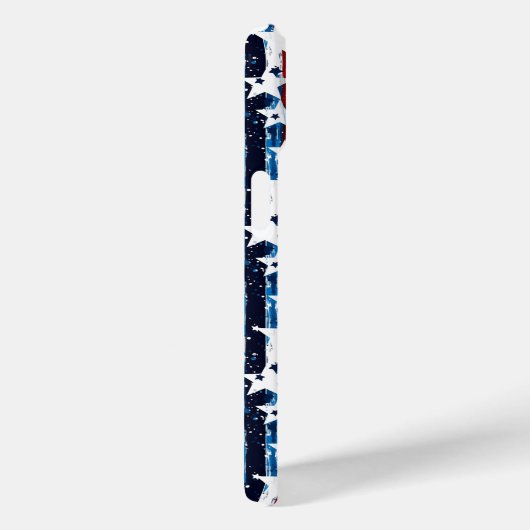 Modern Stars and Stripes Monogram Nederland Case-Mate iPhone Case (Achterkant / Rechts)