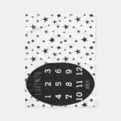 Modern Stars Baby Milestone Blanket Fleece Deken (Voorkant)