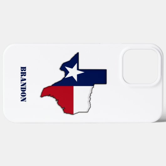Modern State Outline Texas Flag Case-Mate iPhone Case (Achterkant (horizontaal))