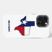Modern State Outline Texas Flag iPhone Hoesje (Achterkant horizontaal)