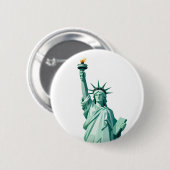 Modern Statue of Liberty Button (Voorkant /achterkant)