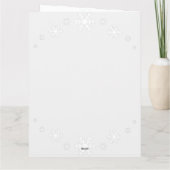 Modern Steampunk Santa and Robot Reindeer Holiday  Kaart (Achterkant)