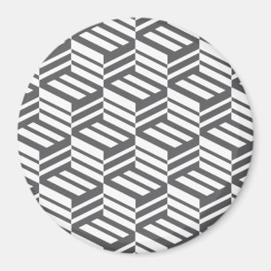Modern, stedelijk, dynamisch, gewaagd geometrisch magneet
